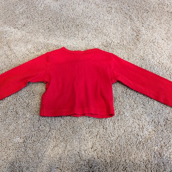 Carter's Just One You Red Lightweight Cardigan Size 9 months - Picture 4 of 4